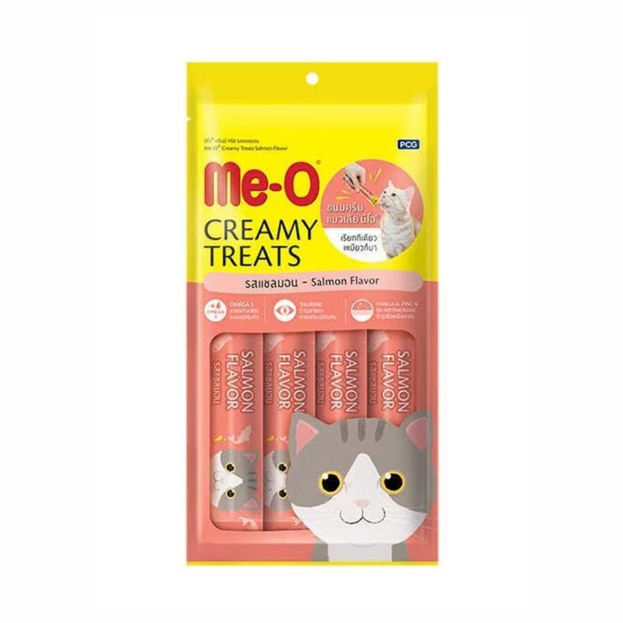 Me-o Creamy Somon Balıklı Yetişkin Kedi Ödülü 4X15 GR | SRC: Barcode: 8850477013698